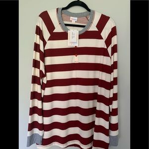 NWT LuLaRoe Mark Long Sleeve Top Sz 3XL